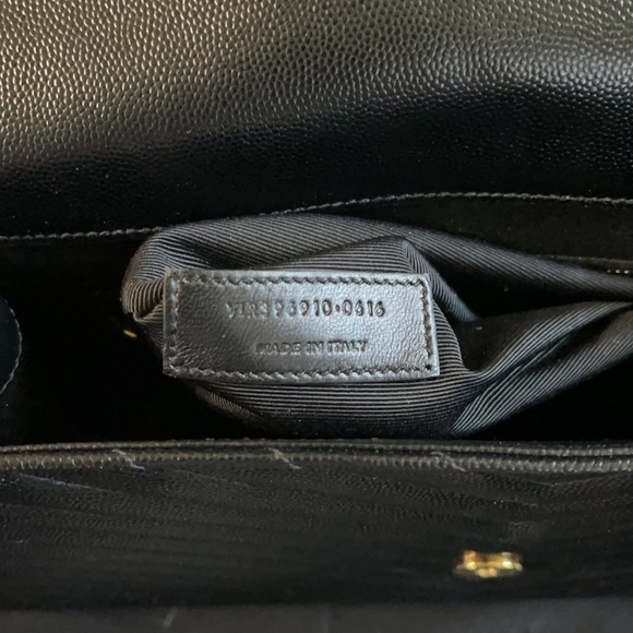 Authentic YSL LARGE ENVELOPE CHAIN BAG in Black - Picture 11 of 14